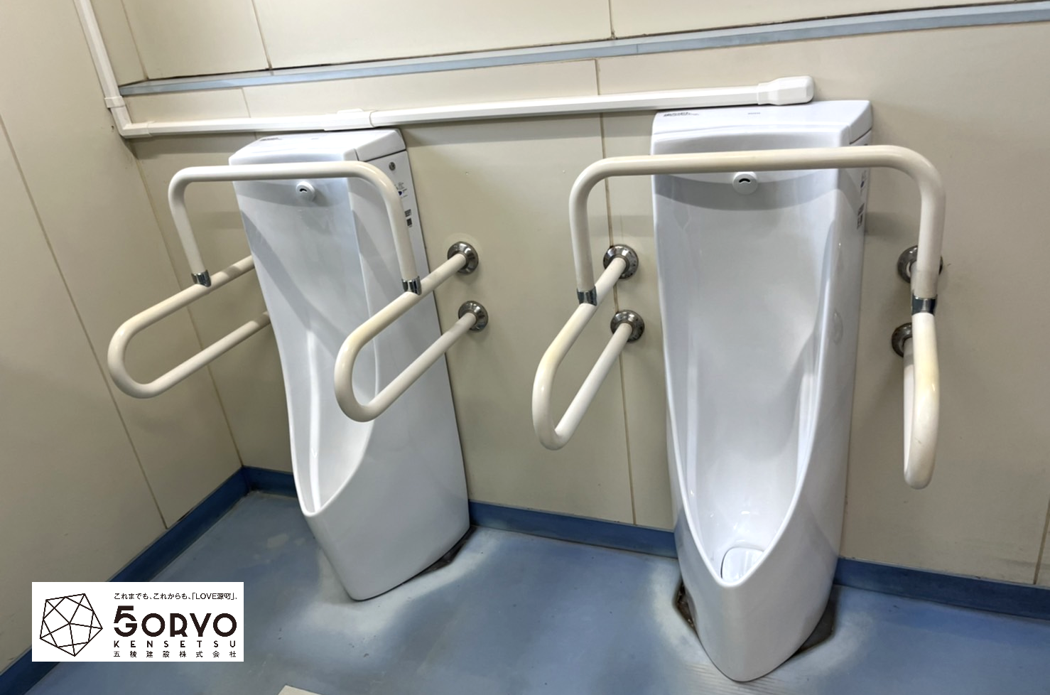 千葉県東金市 施設内・男子トイレ小便器の交換リフォーム：施工後